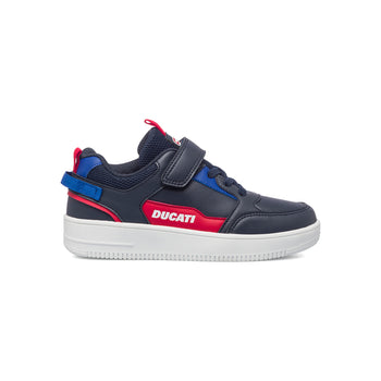 Sneakers blu da bambino con logo laterale Ducati, Brand, SKU k262000214, Immagine 0